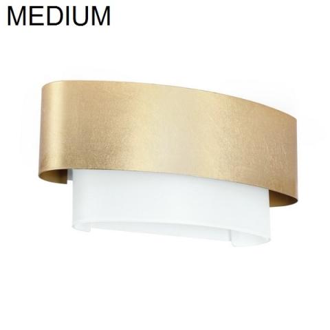 Wall lamp 400X185mm E27 white/gold