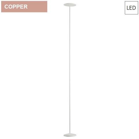 Floor lamp Ø175 LED 25W 3000K white copper