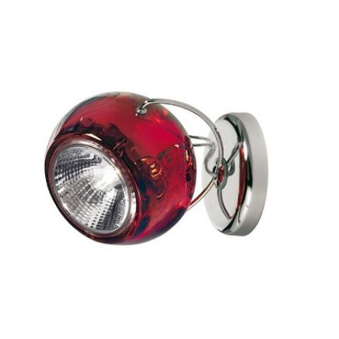 Wall/ceiling lamp Ø9cm Red