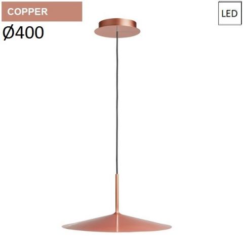 Pendant Ø400 LED 15W copper