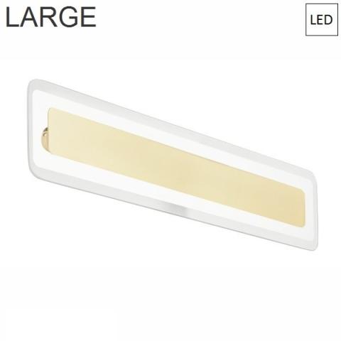Wall/ceiling lamp 614x135mm LED Gold - Transparent 