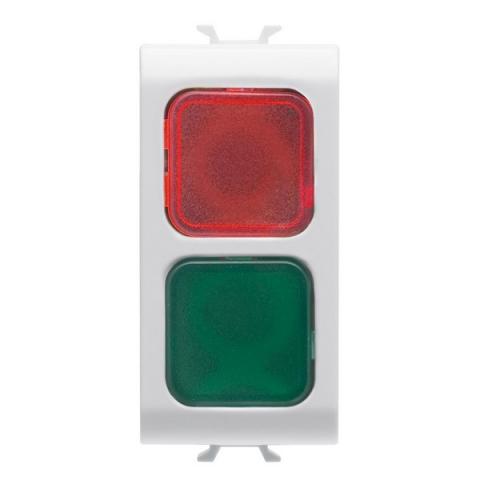 Двойна индикаторна лампа червено/зелено