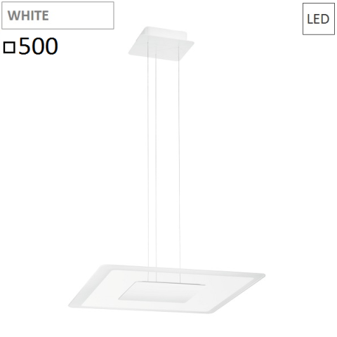 Пендел 500x500 LED 40W  бял