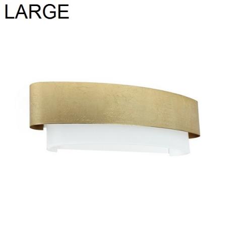 Wall lamp 600X183mm 2xE27 white/gold