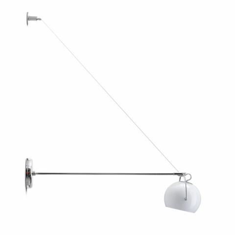 Overhanging Lamp L20-45cm Ø9cm White