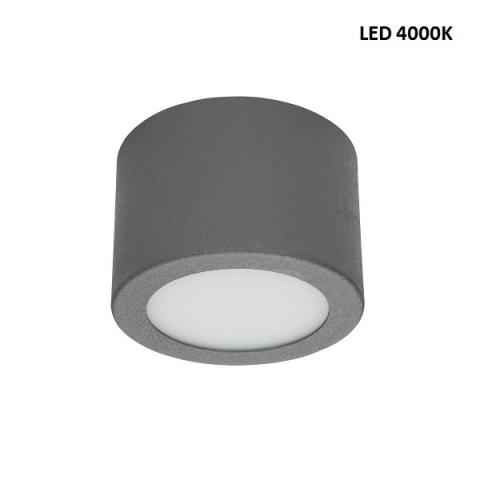 Ceiling light S - LED 7W 4000K - beton grey