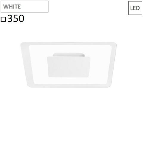 Wall/ceiling lamp 350x350 LED 19W white