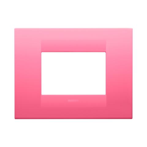 GEO plate 3 gang - Sapphire Pink