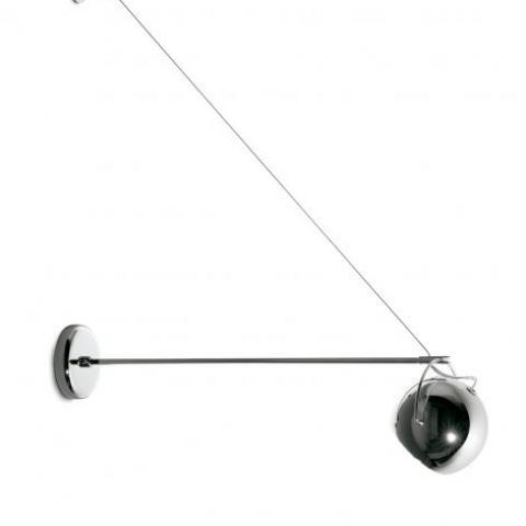 Overhanging Lamp L20-45cm Ø9cm chrome