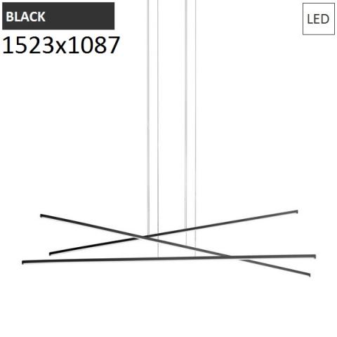 ПЕНДЕЛ 1523x1087mm 34W LED 3K черен