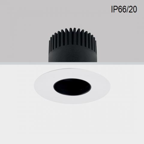Fixed downlight Perfetto-in 90 LED 6W-9W-12W 3000K 26° IP66/20  