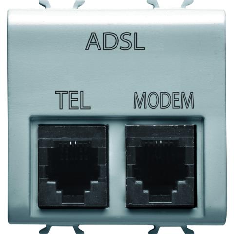 Двойна ADSL телефонна розетка 
