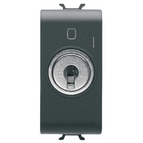 PUSH-BUTTON WITH KEY 2P NO 10A